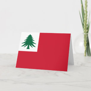 Tarjeta Bandera de Nueva Inglaterra
