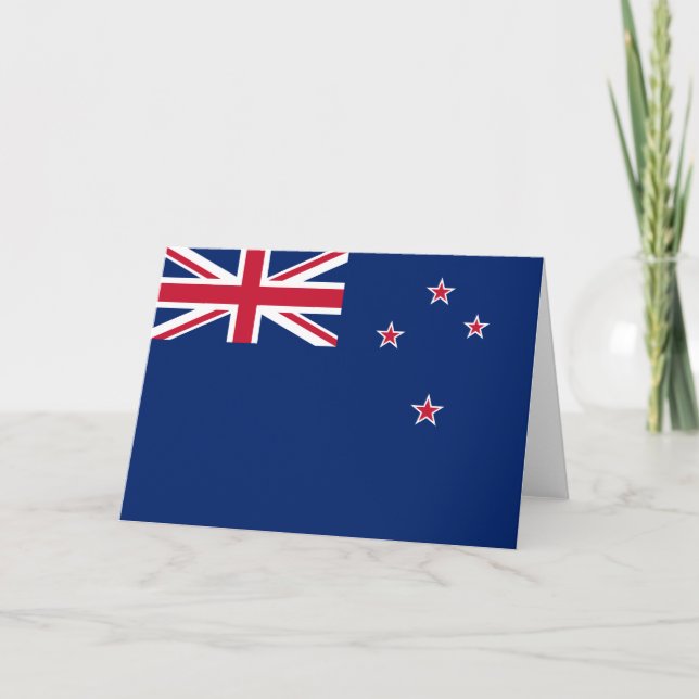 Tarjeta Bandera de Nueva Zelanda (NZ) (Anverso)