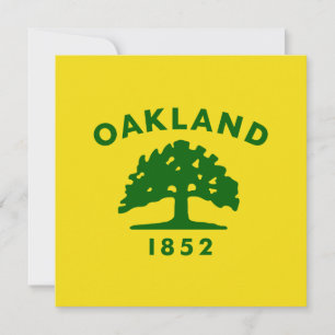 Tarjeta Bandera de Oakland (California)
