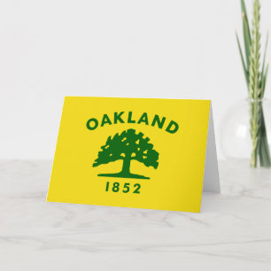 Tarjeta Bandera de Oakland (California)