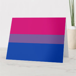 Tarjeta Bandera de orgullo bisexual