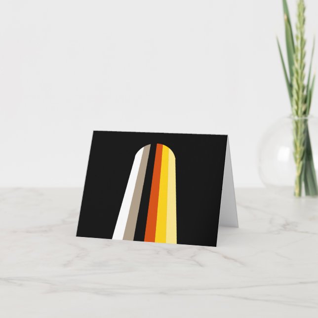 Tarjeta Bandera de Orgullo de Cabello Largo (Anverso)