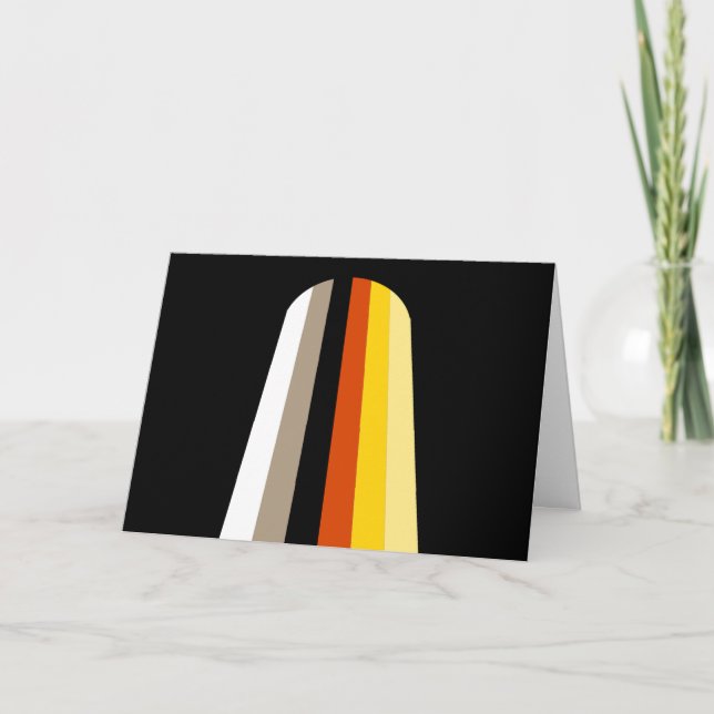 Tarjeta Bandera de Orgullo de Cabello Largo (Anverso)