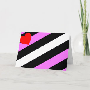 Tarjeta Bandera de Orgullo de Chica de Cuero