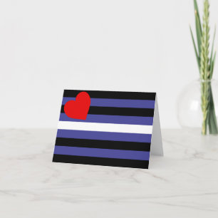 Tarjeta Bandera de Orgullo de Cuero