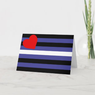 Tarjeta Bandera de Orgullo de Cuero