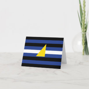 Tarjeta Bandera de Orgullo de Deportes Acuáticos