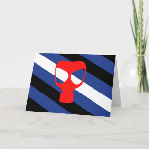 Tarjeta Bandera de Orgullo de Máscara
