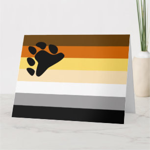 Tarjeta Bandera de Orgullo de Osos