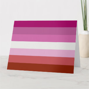 Tarjeta Bandera de Orgullo Lésbico (Origen)