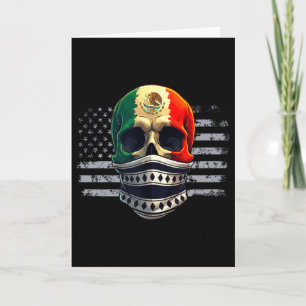 Tarjeta Bandera de orgullo mexicano americano de América M
