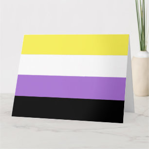 Tarjeta Bandera de Orgullo No Binario