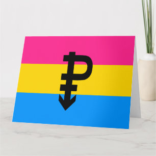 Tarjeta Bandera de Orgullo Pansexual