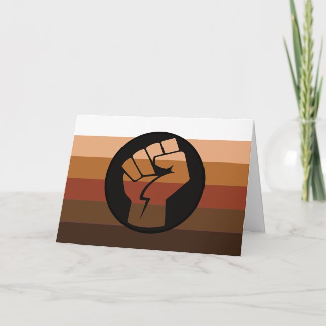Tarjeta Bandera de Orgullo POC (Anverso)