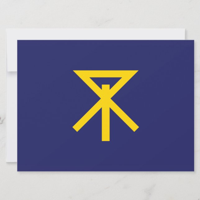 Tarjeta Bandera de Osaka (Japón) (Anverso)