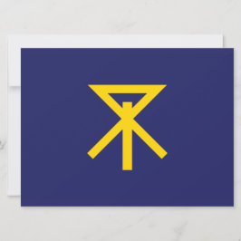 Tarjeta Bandera de Osaka (Japón)