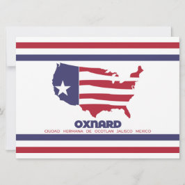 Tarjeta Bandera de Oxnard (California)