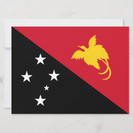 Tarjeta Bandera de Papúa Nueva Guinea
