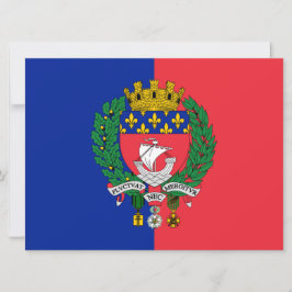 Tarjeta Bandera de París (Francia)