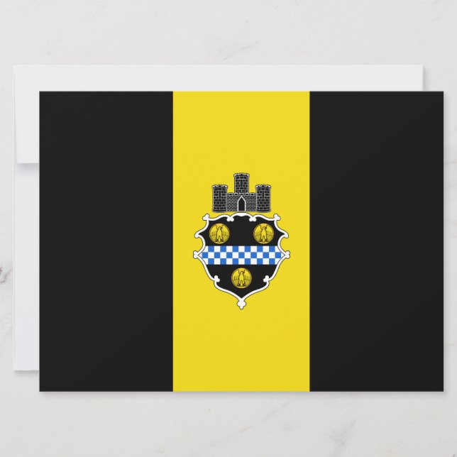 Tarjeta Bandera de Pittsburgh (Pennsylvania) (Anverso)