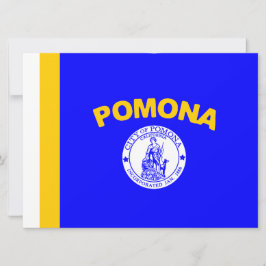 Tarjeta Bandera de Pomona (California)