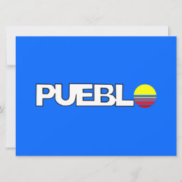 Tarjeta Bandera de Pueblo (Colorado)