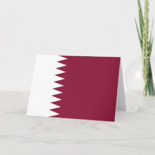 Tarjeta Bandera de Qatar
