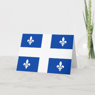 Tarjeta Bandera de Quebec