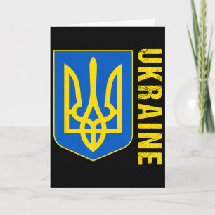 Tarjeta Bandera de regalo de Ucrania Ukraini Kiev ucranian