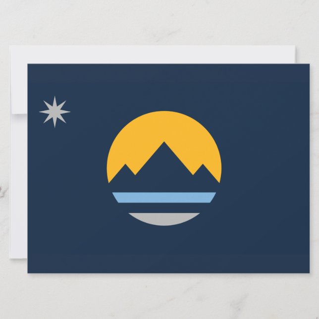 Tarjeta Bandera de Reno (Nevada City) (Anverso)