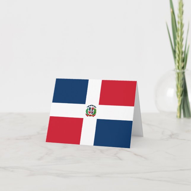 Tarjeta Bandera de República Dominicana (Anverso)