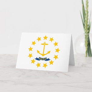 Tarjeta Bandera de Rhode Islander, Bandera de Rhode Island