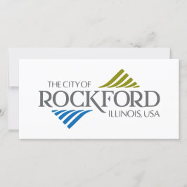 Tarjeta Bandera de Rockford (Illinois)