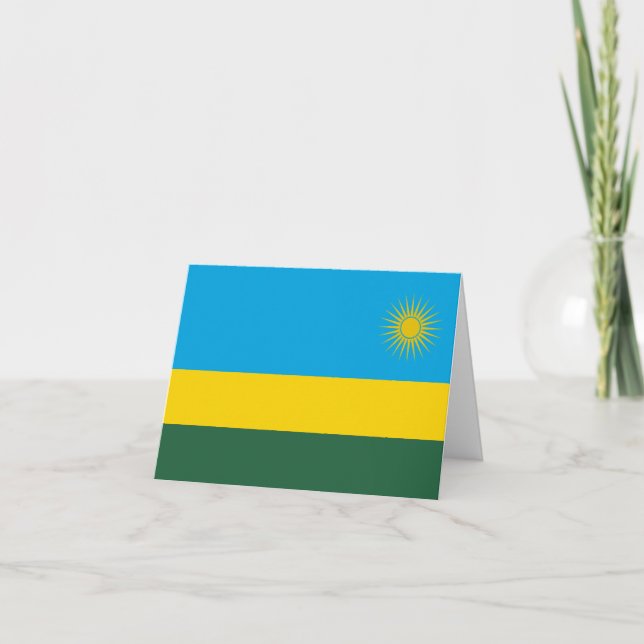Tarjeta Bandera de Ruanda (Anverso)
