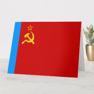 Tarjeta Bandera de Rusia soviética, URSS, CCCP, comunismo,