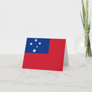 Tarjeta Bandera de Samoa