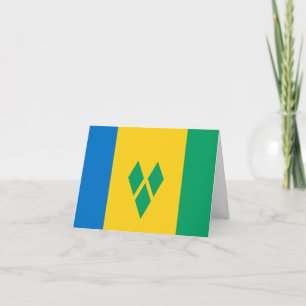 Tarjeta Bandera de San Vicente y las Granadinas