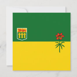 Tarjeta Bandera de Saskatchewan