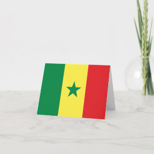 Tarjeta Bandera de Senegal (senegalés)