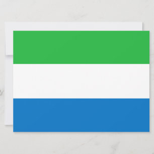 Tarjeta Bandera de Sierra Leona