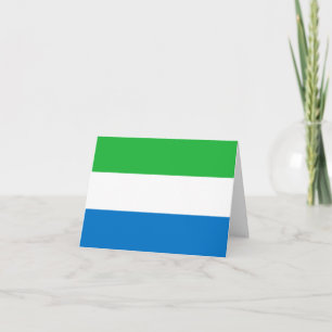 Tarjeta Bandera de Sierra Leona
