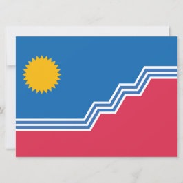 Tarjeta Bandera de Sioux Falls (Dakota del Sur)