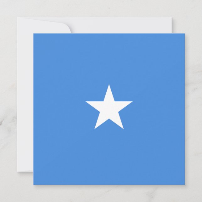 Tarjeta Bandera de Somalia (Anverso)