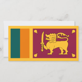 Tarjeta Bandera de Sri Lanka
