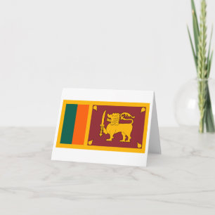 Tarjeta Bandera de Sri Lanka