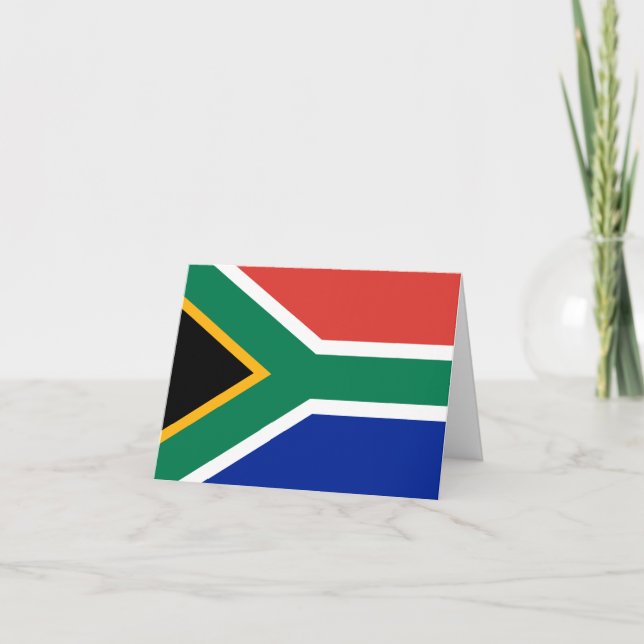 Tarjeta Bandera de Sudáfrica (Anverso)