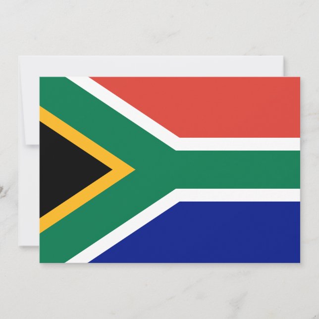 Tarjeta Bandera de Sudáfrica (Anverso)