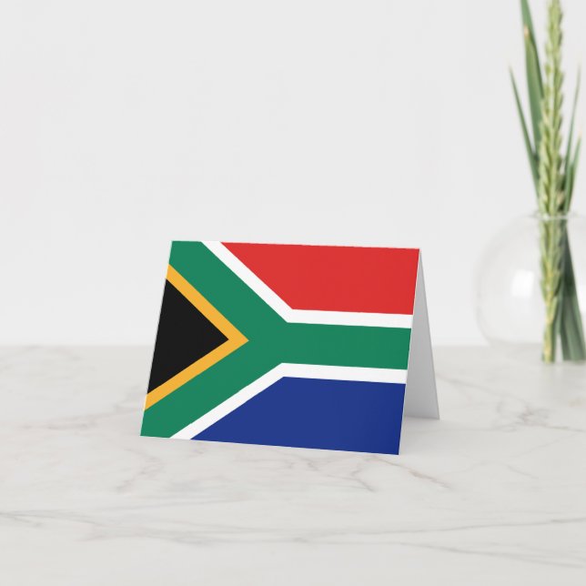 Tarjeta Bandera de Sudáfrica Notecard (Anverso)