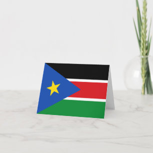 Tarjeta Bandera de Sudán del Sur