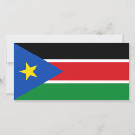 Tarjeta Bandera de Sudán del Sur (África)